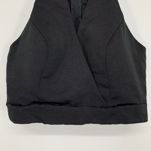 Jodi Kristopher Top lack Cropped Keyhole Halter Sleeveless - Picture 5 of 9